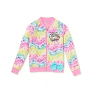 Jojo Siwa Girls Sequin‎ Bomber Jacket with Patch